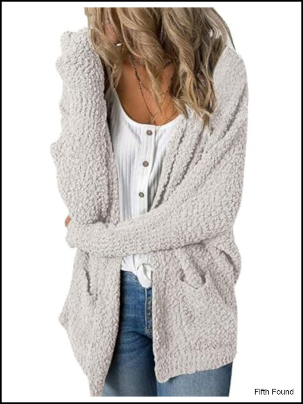 Fuzzy Chunky Oversized Cardigan Sweater Relaxed Fit